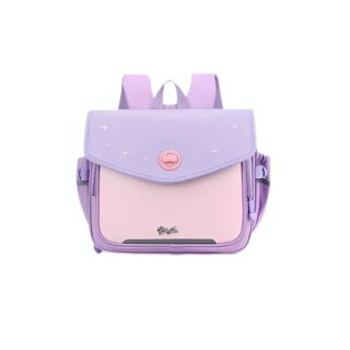 Cartable CE1 pour fille violet pastel sur fond blanc