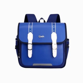 Cartable CE2 pour garçon bleu électrique sur fond blanc