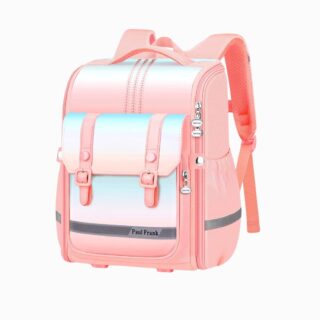 Cartable CE2 fille pastel à bandes phosphorescentes