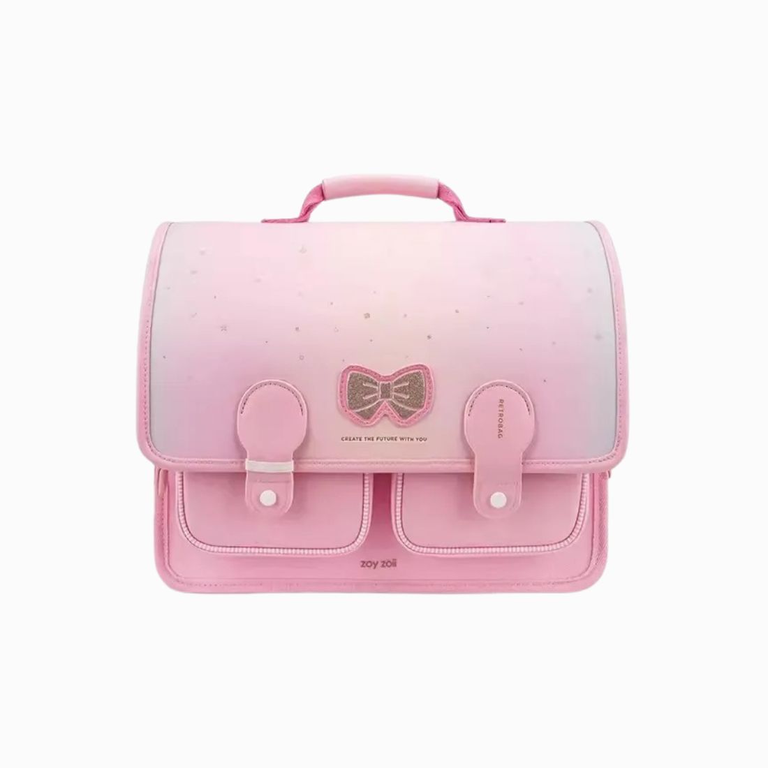 Cartable CP pour fille rose à petit nœud • Univers Cartable