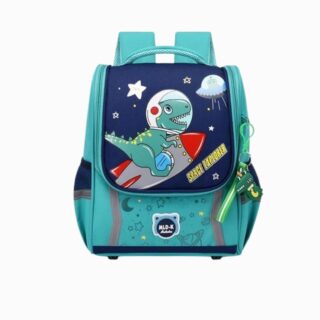 Cartable maternelle pour garçon avec un dinosaure astronaute