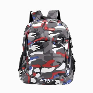 Cartable pour 6ème au style camouflage