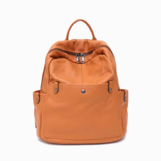 Cartable en cuir souple pour femme