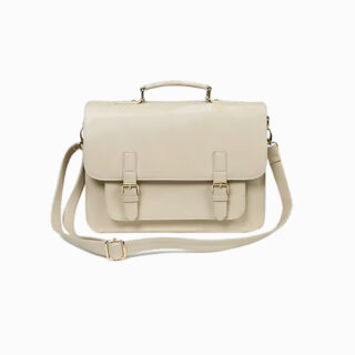 cartable blanc avec une bandouliere