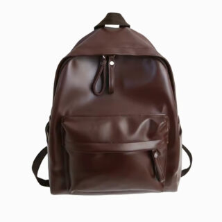 Cartable lycée sac à dos en cuir synthétique