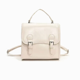 Cartable sac à main à dos en cuir synthétique vernis