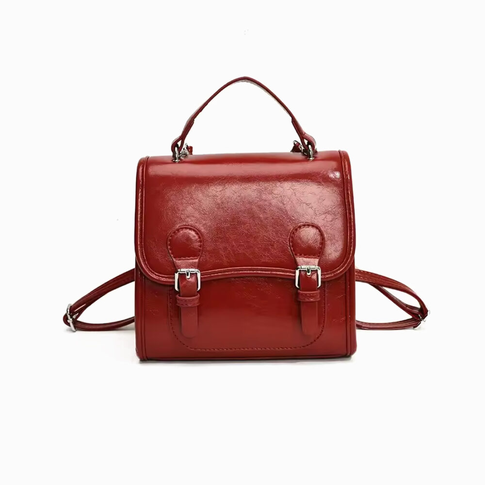 cartable format sac a main rouge