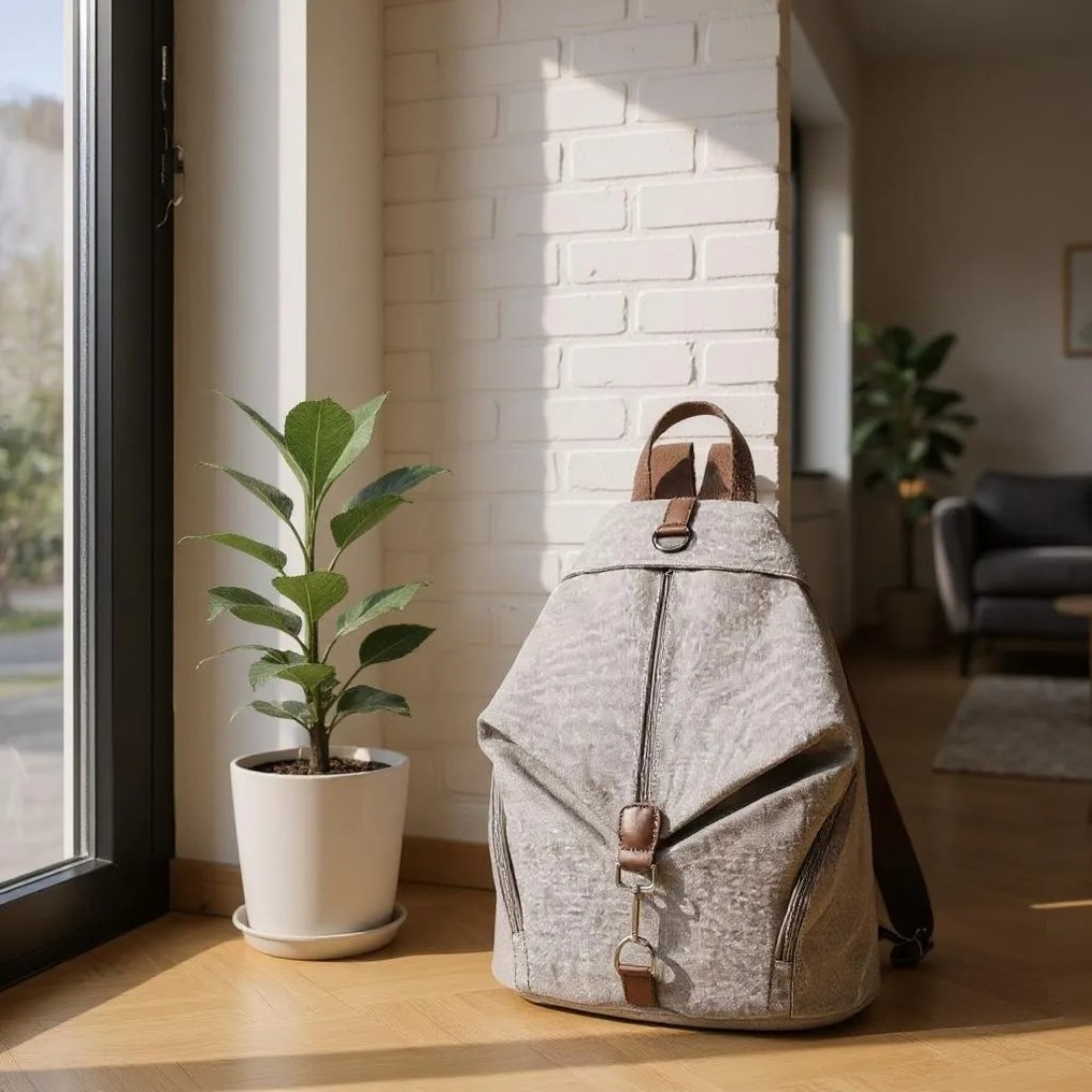 Cartable sac à dos pour femme pratique et élégant – Image 7