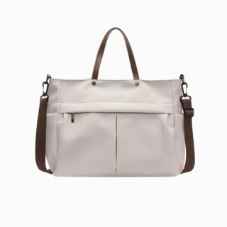 Cartable sac à main en nylon avec bandoulière pour femme