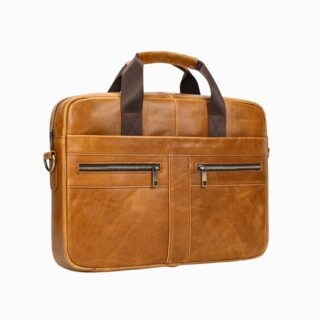Cartable sacoche en cuir pour homme