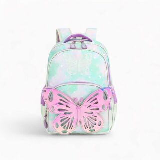 Cartable fille primaire avec papillon en relief