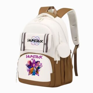 Cartable Kpop Demon Hunters bicolore à bretelles rembourrées